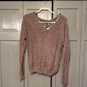 Women's Knit V-Neck Sweater - Multicolor